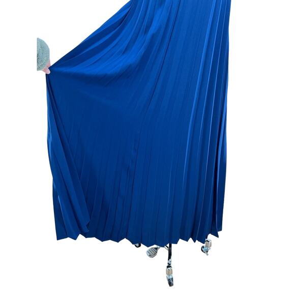 Samsoe Samsoe Annico Dress Pleated Maxi Blue - Picture 7 of 10